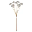 Plafoniera Globo KATRINA metal, cristal, auriu, transparent, G9, 21W, 3000K, 2100Lm - 64135D1