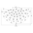 Plafoniera Globo KATRINA metal, cristal, auriu, transparent, G9, 21W, 3000K, 2100Lm - 64135D1
