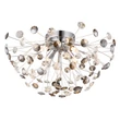 Plafoniera Globo KATRINA metal, cristal, crom, fumuriu,  transparent, G9, 14W, 3000K, 140000Lm - 64135DC