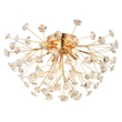 Plafoniera Globo KATRINA metal, cristal, auriu, transparent, G9, 14W, 3000K, 1400Lm - 64135D