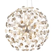 Pendul Globo KATRINA metal, crom, cristal, negru, fumuriu, G9, 28W, 3000K, 350Lm - 64135H1C