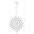Pendul Globo KATRINA metal, crom, cristal, negru, fumuriu, G9, 28W, 3000K, 350Lm - 64135H1C