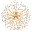 Pendul Globo KATRINA metal, auriu, cristal, negru, transparent, G9, 31.5W, 3000K, 350Lm - 64135H2