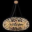 Pendul Globo KATRINA metal, cristal, auriu, transparent, G9, 3.5W, 3000K, 350Lm - 64135H3