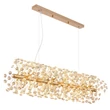 Pendul Globo KATRINA metal, cristal, auriu, transparent, G9, 42W, 3000K, 4200Lm - 64135H4