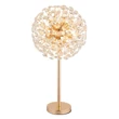 Veioza Globo KATRINA metal, cristal, auriu, transparent, G9, 3.5W, 3000K, 350Lm - 64135T