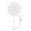 Veioza Globo KATRINA metal, cristal, auriu, transparent, G9, 3.5W, 3000K, 350Lm - 64135T