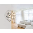 Aplica de perete Globo KATRINA metal, cristal, crom, fumuriu, G9, 3.5W, 3000K, 350Lm - 64135WC