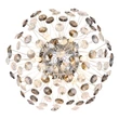 Aplica de perete Globo KATRINA metal, cristal, crom, fumuriu, G9, 3.5W, 3000K, 350Lm - 64135WC