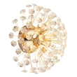 Aplica de perete Globo KATRINA metal, cristal, auriu, transparent, G9, 3.5W, 3000K, 350Lm - 64135W