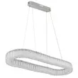 Pendul Globo MUCKY metal, cristal K5, crom, LED, 2700K-6500K, 58W, 3566lm - 67162-58