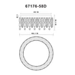 Plafoniera Globo KLUNKA metal, cristal, crom, LED, 58W, 2700-6000K, 4798Lm - 67176-58D
