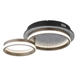 Plafoniera Globo DELLA metal, plastic, gri, negru, alb, transparent, LED, 30W, 3000-4000-6000K, 1200Lm - 67179D1