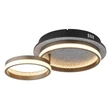 Plafoniera Globo DELLA metal, plastic, gri, negru, alb, transparent, LED, 30W, 3000-4000-6000K, 1200Lm - 67179D1