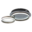 Plafoniera Globo DELLA metal, plastic, gri, negru, alb, transparent, LED, 30W, 3000-4000-6000K, 1200Lm - 67179D1