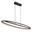 Pendul Globo DELLA metal, plastic, negru, gri, alb, LED, 60W, 3000-4000-6000K, 2650 Lm - 67179H1