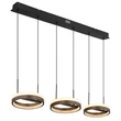 Pendul Globo DELLA metal, plastic, negru, gri, alb, LED, 40W, 3000-4000-6000K, 1400 Lm - 67179H2