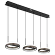 Pendul Globo DELLA metal, plastic, negru, gri, alb, LED, 40W, 3000-4000-6000K, 1400 Lm - 67179H2