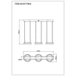 Pendul Globo DELLA metal, plastic, negru, gri, alb, LED, 40W, 3000-4000-6000K, 1400 Lm - 67179H2