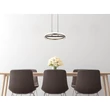 Pendul Globo DELLA metal, plastic, negru, gri, alb, LED, 40W, 3000-4000-6000K, 1790 Lm - 67179H