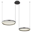 Pendul Globo BRIGGS metal, acril, negru, LED,  50W, 2700-6000K, 1000Lm - 67186-50
