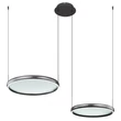 Pendul Globo BRIGGS metal, acril, negru, LED,  50W, 2700-6000K, 1000Lm - 67186-50