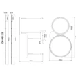 Pendul Globo BRIGGS metal, acril, negru, LED,  50W, 2700-6000K, 1000Lm - 67186-50