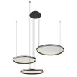 Pendul Globo BRIGGS metal, acril, negru, LED,  55W, 2700-6000K, 1200Lm - 67186-60