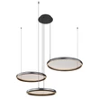 Pendul Globo BRIGGS metal, acril, negru, LED,  55W, 2700-6000K, 1200Lm - 67186-60