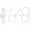 Pendul Globo BRIGGS metal, acril, negru, LED,  55W, 2700-6000K, 1200Lm - 67186-60