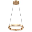 Pendul Globo BLONDIE metal, cristal, auriu, transparent, LED, 36W, 2700K-6000K, 240-2000lm - 67196-36H