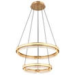 Pendul Globo BLONDIE metal, cristal, auriu, transparent, LED, 78W, 2700K-6000K, 430-4143lm - 67196-78H