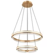 Pendul Globo BLONDIE metal, cristal, auriu, transparent, LED, 78W, 2700K-6000K, 430-4143lm - 67196-78H