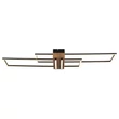 Plafoniera Globo DAKARI metal, lemn, plastic, negru, maro, alb, LED, 40W, 3000K, 1920Lm - 67208-40N