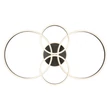 Plafoniera Globo GROUNI metal, plastic, gri, transparent, LED, 39W, 2700-4500-6500K, 2500Lm - 673140-39A