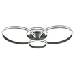 Plafoniera Globo GROUNI metal, plastic, gri, transparent, LED, 39W, 2700-4500-6500K, 2500Lm - 673140-39A