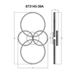 Plafoniera Globo GROUNI metal, plastic, gri, transparent, LED, 39W, 2700-4500-6500K, 2500Lm - 673140-39A