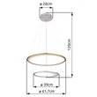 Pendul Globo UMBRA metal, acril, argintiu, transparent, LED, 40W, 2700K-6500K, 300-2127lm - 67333-44H