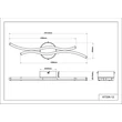 Plafoniera Globo BOYD metal, acril, negru, alb, LED, 12W, 3000K, 560Lm - 67336-12