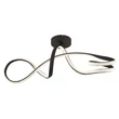 Plafoniera Globo SWIRL metal, acril, negru, alb, LED, 30W, 4000K, 2350Lm - 67341DS