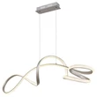 Pendul Globo SWIRL metal, plastic, nichel, alb, LED, 40W, 4000K, 3670Lm - 67341N