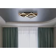 Plafoniera Globo OBRIEN metal, lemn, plastic, negru, maro, alb,LED, 25W, 3000K, 1300Lm - 67344D1