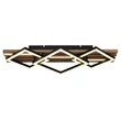 Plafoniera Globo OBRIEN metal, lemn, plastic, negru, maro, alb,LED, 32W, 3000K, 1590Lm - 67344D2