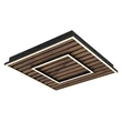 Plafoniera Globo WOODY metal, lemn, plastic, negru, maro, alb,LED, 36W, 3000K, 1750Lm - 67345D1
