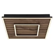 Plafoniera Globo WOODY metal, lemn, plastic, negru, maro, alb,LED, 36W, 3000K, 1750Lm - 67345D1