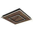 Plafoniera Globo WOODY metal, lemn, plastic, negru, maro, alb,LED, 36W, 3000K, 1750Lm - 67345D1