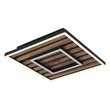 Plafoniera Globo WOODY metal, lemn, plastic, negru, maro, alb,LED, 18W, 3000K, 1000Lm - 67345D