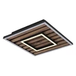 Plafoniera Globo WOODY metal, lemn, plastic, negru, maro, alb,LED, 18W, 3000K, 1000Lm - 67345D