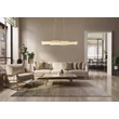 Pendul Globo JULIET metal, acril, auriu, transparent, LED, 35W, 3200K , 1560Lm - 67348HG