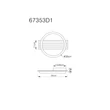 Plafoniera Globo TISHA metal, lemn, plastic, negru, maro, alb,LED, 12W, 3000K, 600Lm - 67353D1